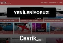 Cevrik.com Yenileniyor