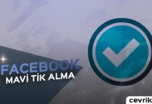 Facebook Mavi Tik Alma 2017