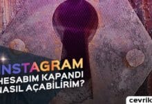 instagram kapatılan hesabı açma