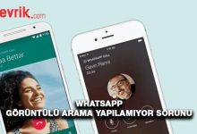 Whatsapp görüntülü konuşma hatası